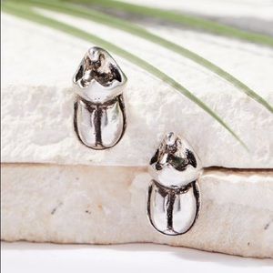 UNOde50 ALMOST NOTHING Scarab Beetle Stud Earring